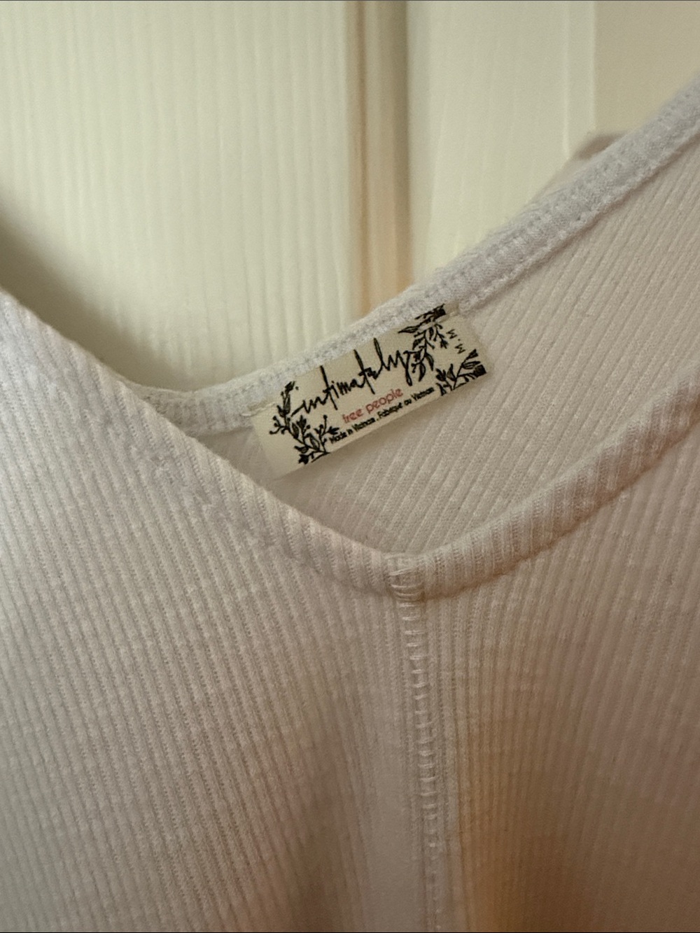 Free People Lavender V-Neck Ribbed Cami - Picture 3 of 6